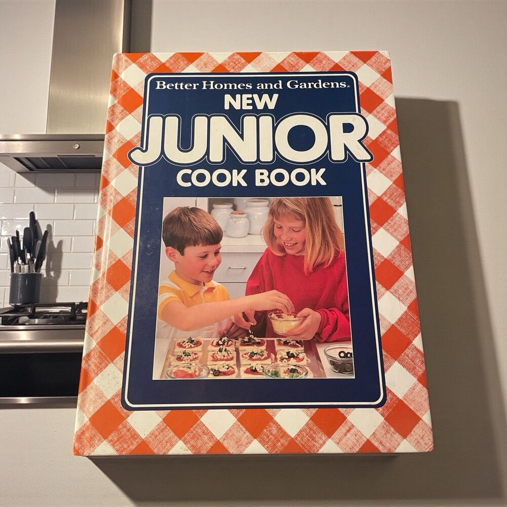 Better Homes and Gardens New Junior Cook Book 1989 VTG Cookbook For Kids